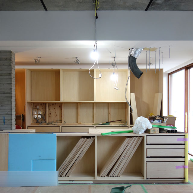 キッチン家具工事　村上建築設計室